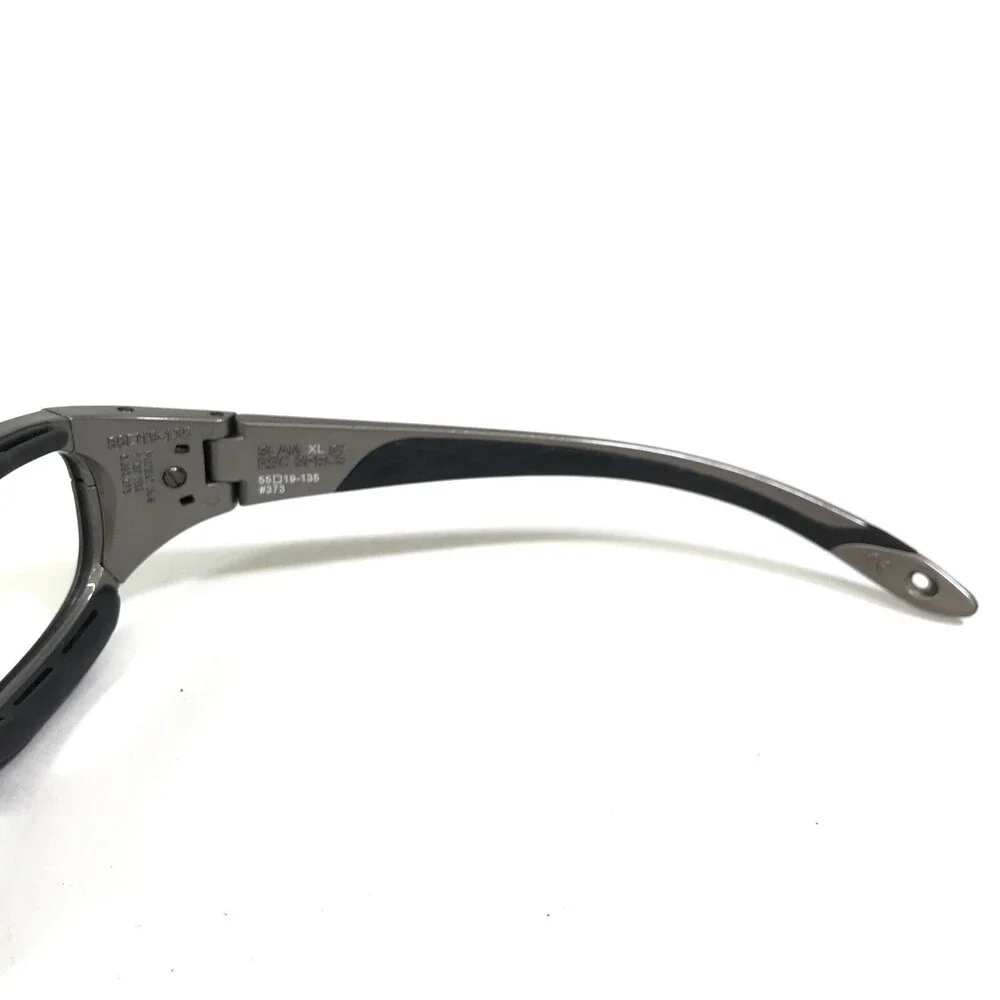 Rec Specs Athletic Goggles Frames SLAM XL #373 Black Polished Gray 55-19-135